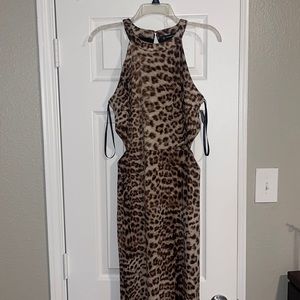 INC Internal Concepts Leopard/Cheetah Maxi Dress